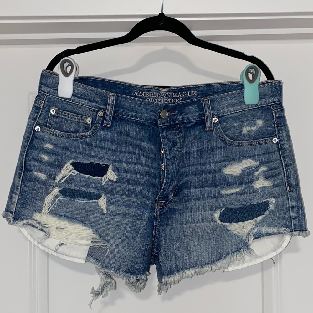 American Eagle high waisted denim shorts